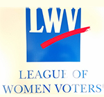 LWV League of Women Voters Lawn sign